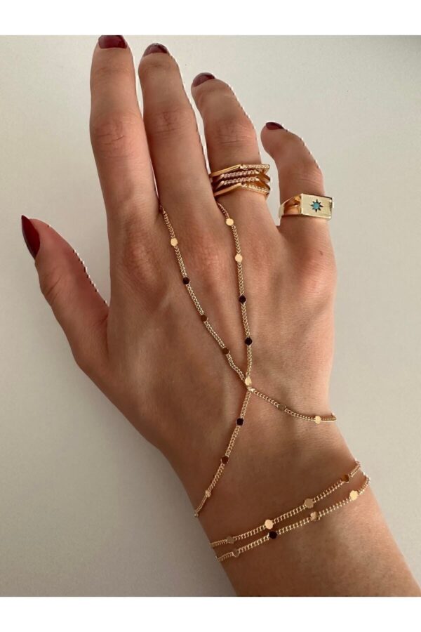 “Golden Elegance” Altın Renkli Paslanmaz Çelik Şahmeran Kadın Bileklik Habos Store