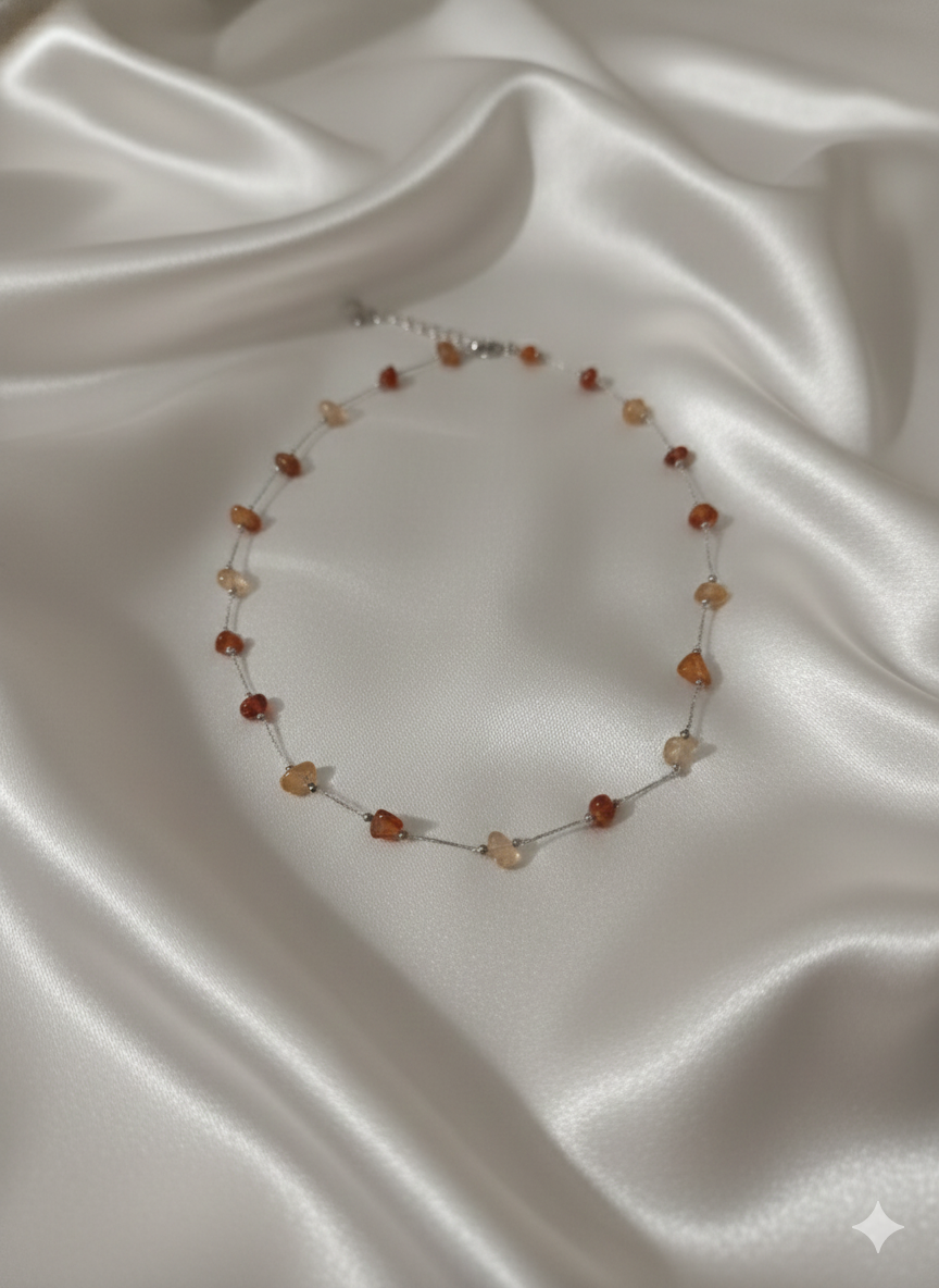 “Lucky Stone” Doğal Taşlı Kadın Kolye Habos Store