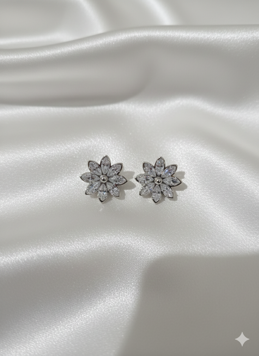 “Glitter Shine” Parıltılı Taşlı Kadın Küpe Habos Store