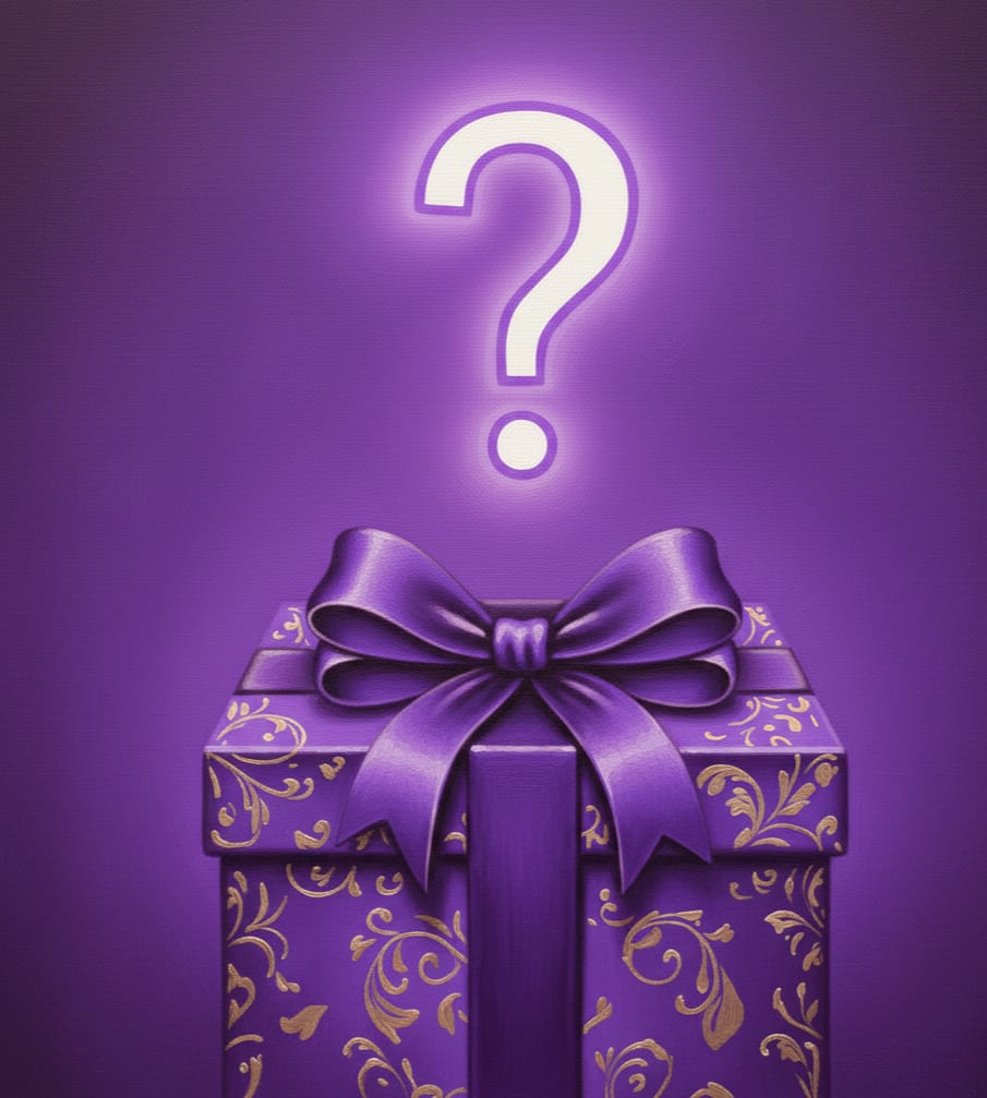 Mor Renk Sürpriz Hediye Kartı Habos Store